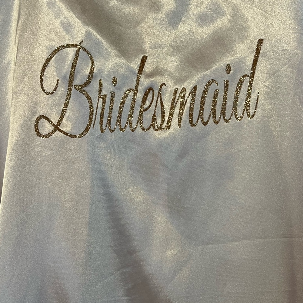Silk “Bridesmaid” Robe - Picture 3 of 3